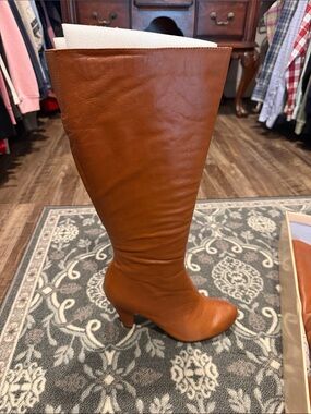 Theme brand Women's Tall Brown Leather Boots
